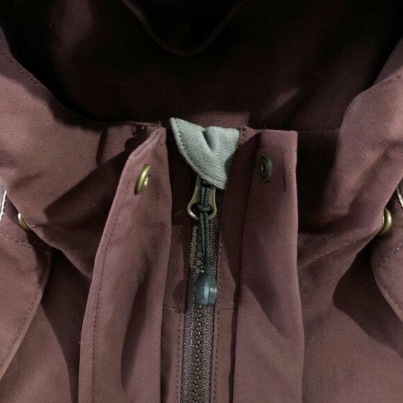 Carhartt Jacket Womens Size XL (16/18) Burgundy Shoreline Storm Defender Hooded - Picture 9 of 16